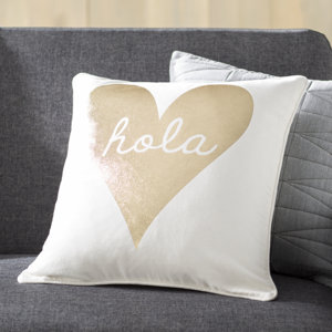 Carnell Hola Cotton Throw Pillow Cover