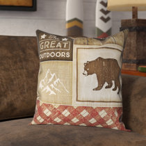 rustic cabin throw pillows