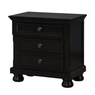 Shania 3 Drawer Nightstand by Alcott Hill