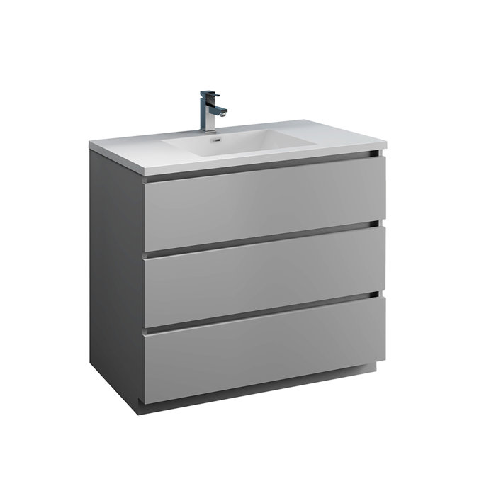 Fresca Senza Tuscany 40 Single Bathroom Vanity Set Wayfair Ca