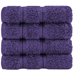 dark purple bath towel sets