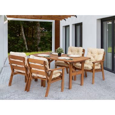 payton 6 seater dining set with cushions