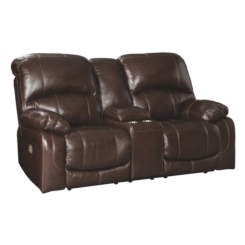 Millwood Pines Dunkelberger 86 Wide Leather Match Pillow Top Arm Reclining Loveseat Wayfair