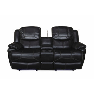Go to store & view more images Orren Ellis Carina Dual Reclining Console Loveseat