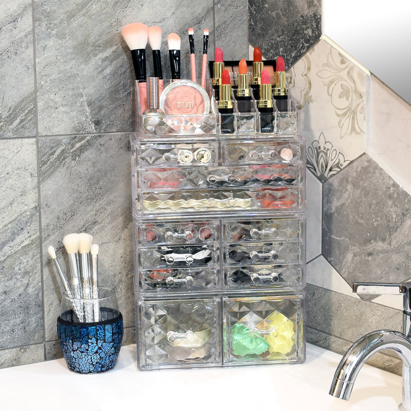 Ikee Design Acrylic Cosmetic Makeup And Jewelry Storage Display Case