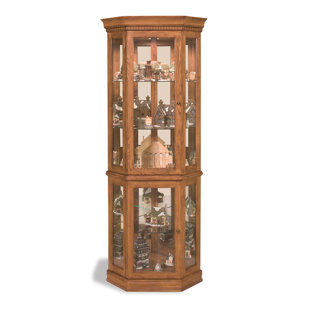 Lighthouse Lighted Corner Curio Cabinet