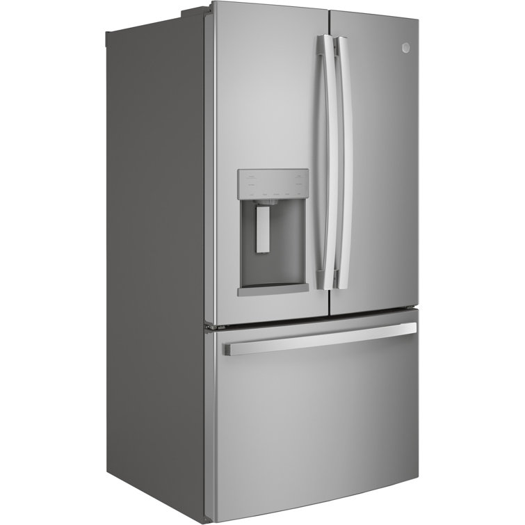 Ge Appliances 36 French Door 27 7 Cu Ft Smart Energy Star Refrigerator With Fingerprint Resistant Finish Reviews Wayfair