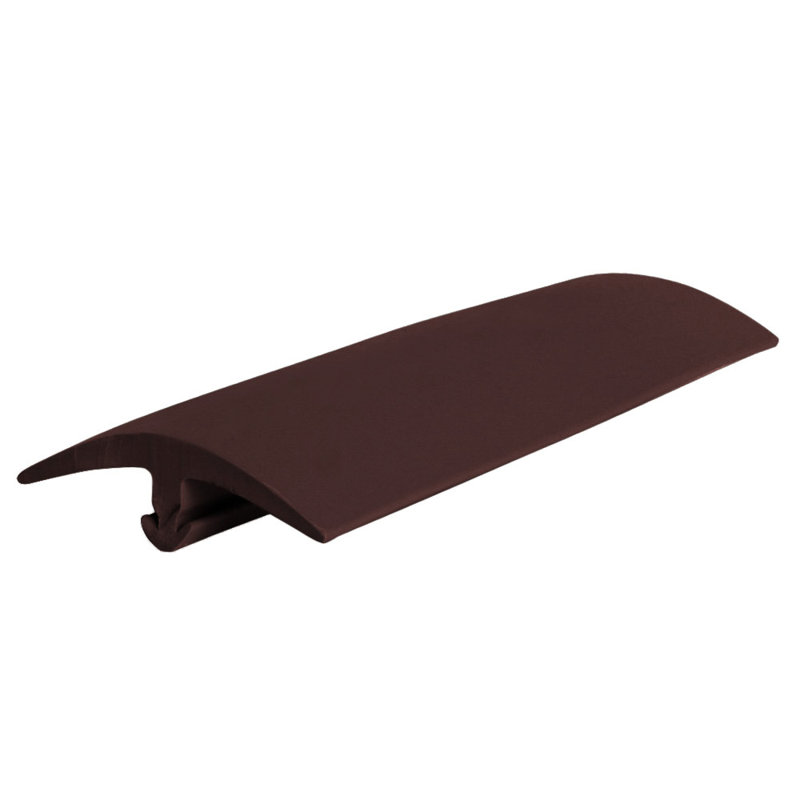Roppe Vinyl 0 44 Thick X 144 Wide X 1 4 Length T Molding In Brown Wayfair
