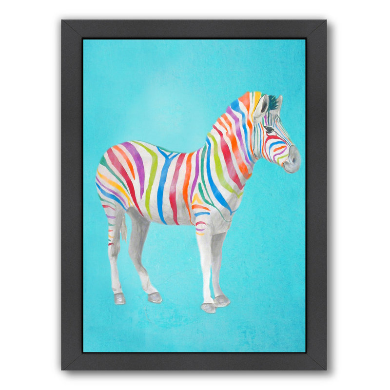 East Urban Home Rainbow Zebra Kids Wall Decor Wayfair