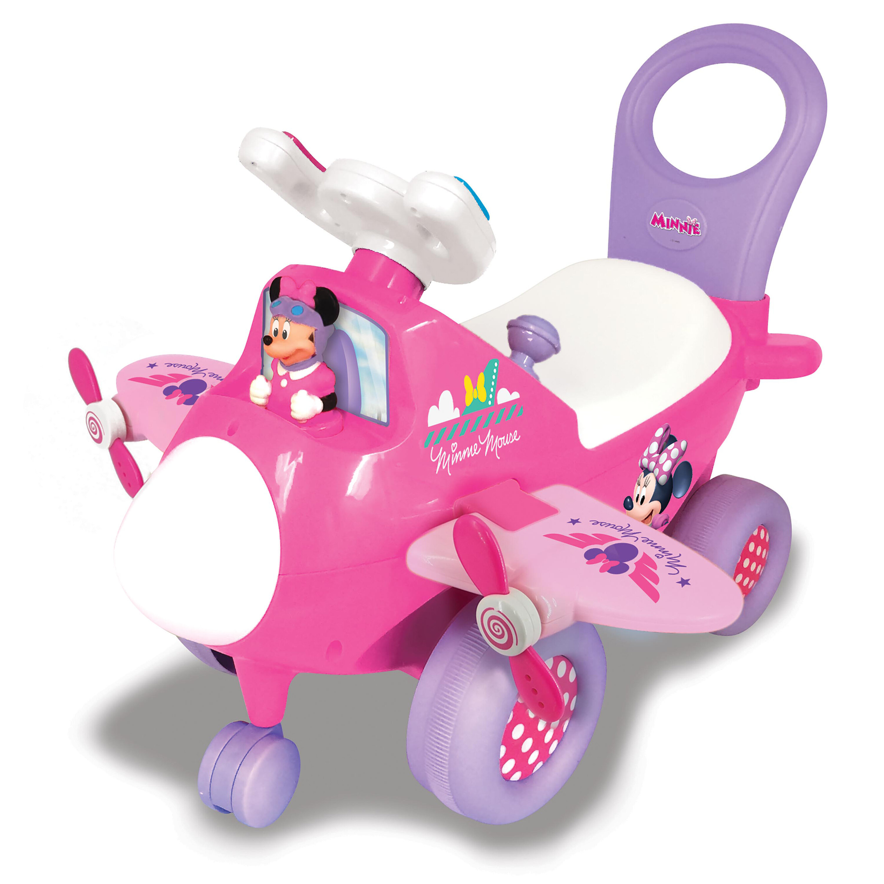 Lights N’ Sounds Minnie Mouse Activity Plane Ride-on's Ages 12-36 Months 