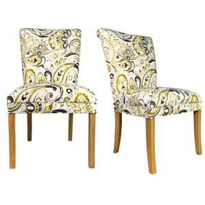 Roll Back Spring Upholstered Side Chai..