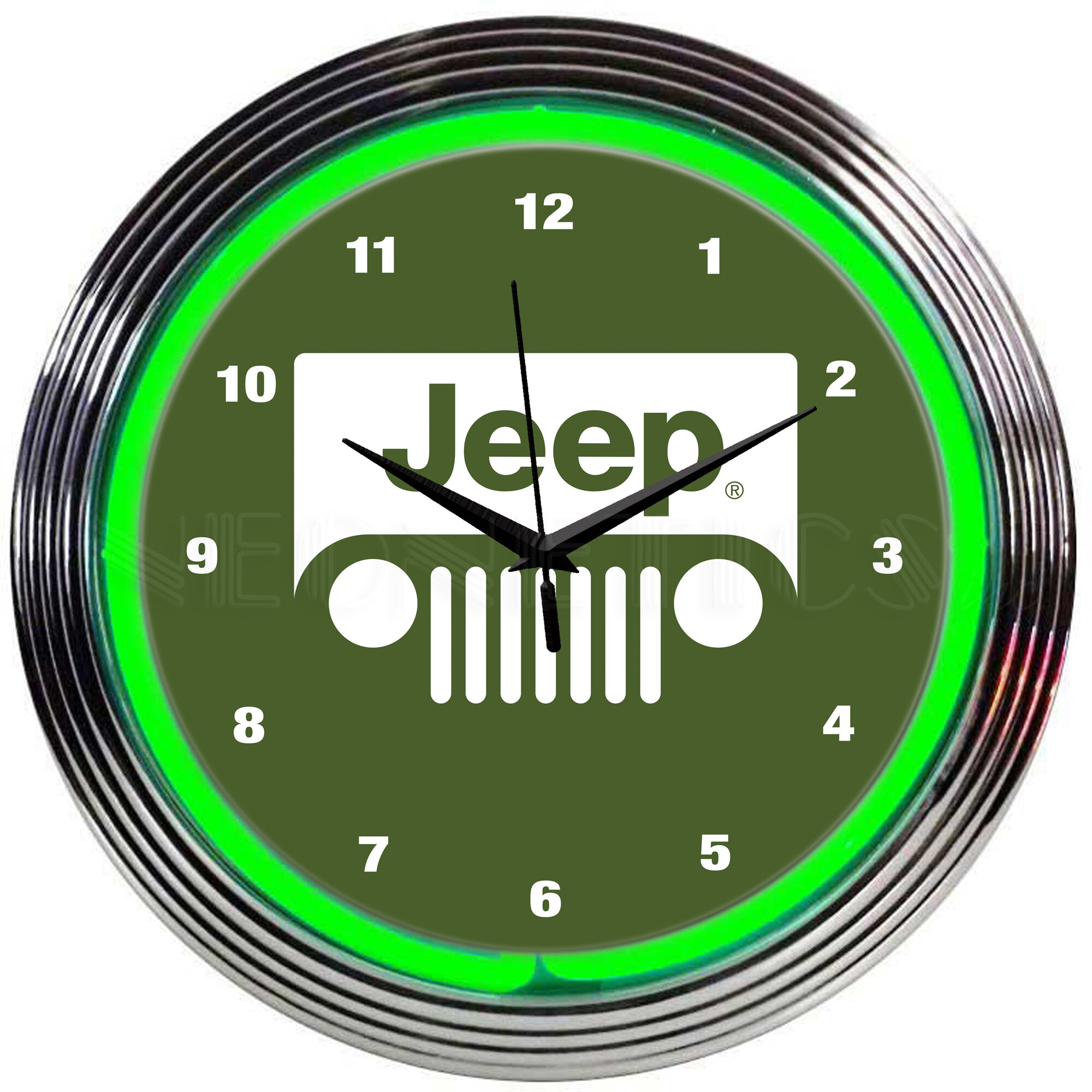 Neonetics Jeep Neon 15 Wall Clock Reviews Wayfair