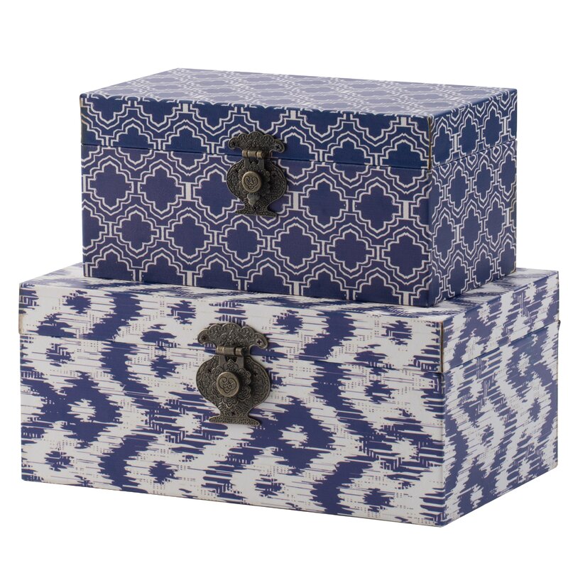 World Menagerie Appley Blue Decorative Boxes & Reviews