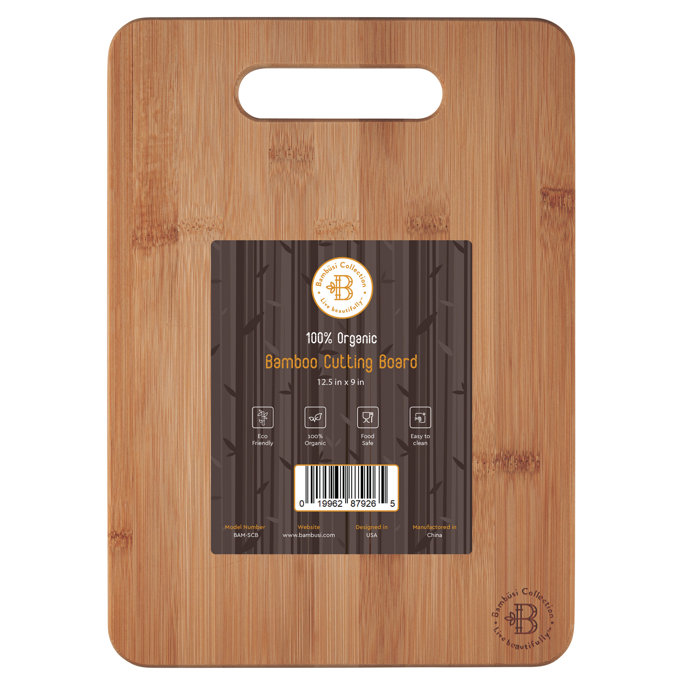 Large Medium Bamboo and Hardwood State w City Name Inside Wood Cutting Board: Small