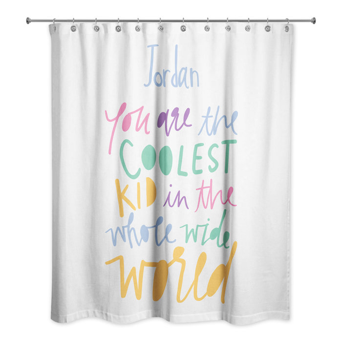Harriet Bee Drachten Coolest Kid Single Shower Curtain Wayfair Ca