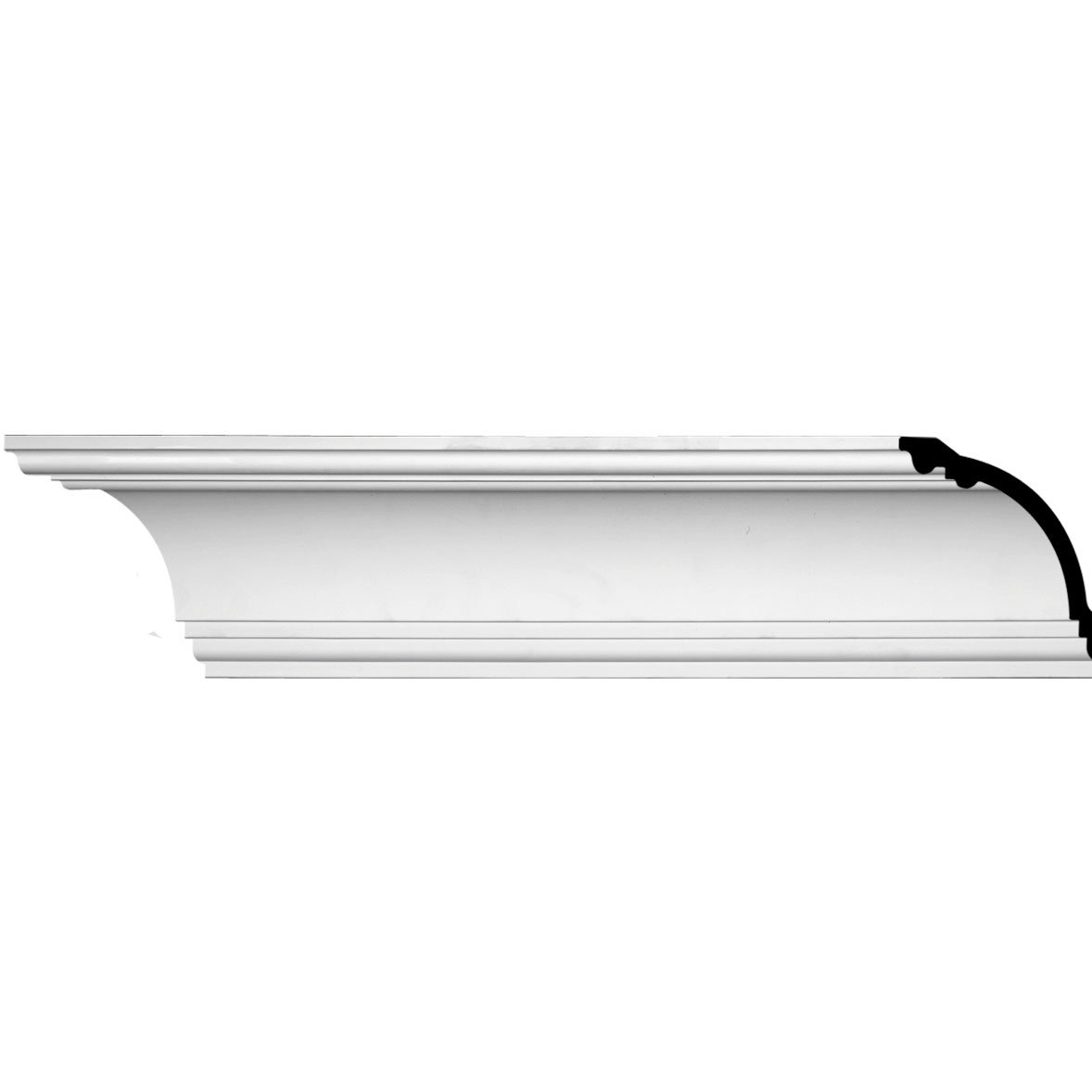 Each Ekena Millwork PIL17X94X01BE 17 5//8 W x 94 1//2 H x 1 7//8 P Benson Fluted Pilaster Factory Primed White