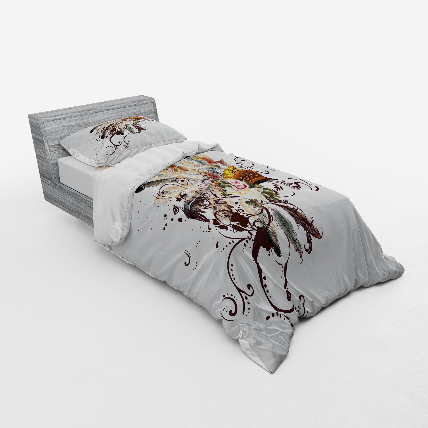 black feather duvet