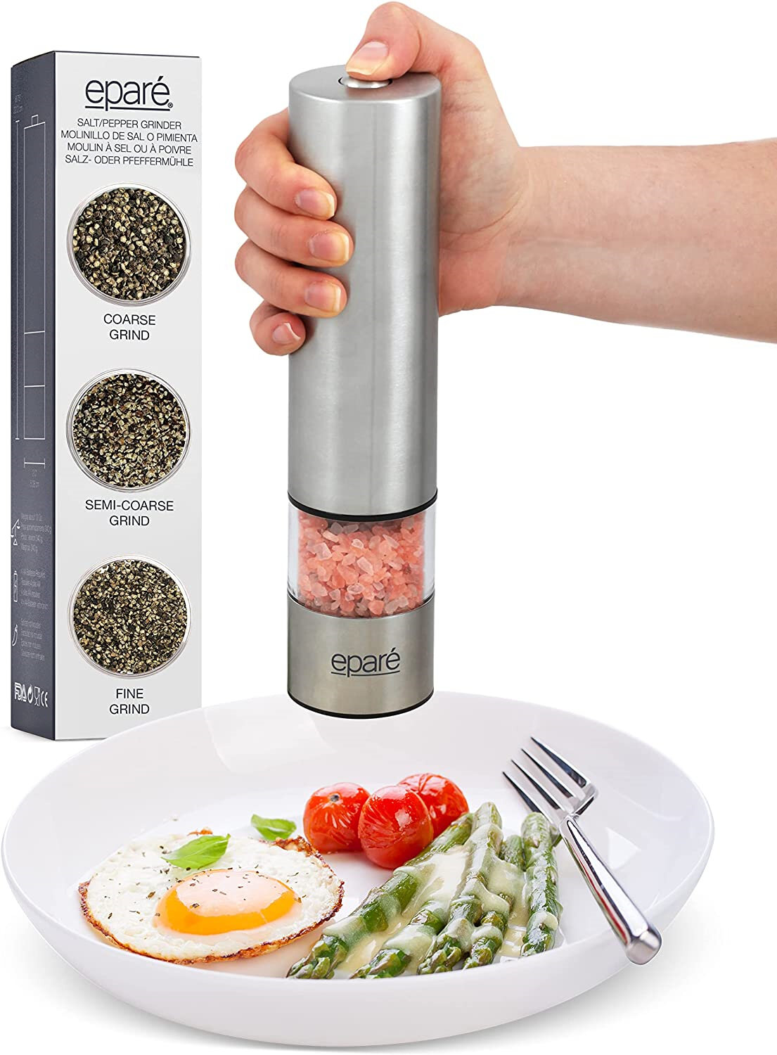 Commission Electric Salt Or Pepper Grinder - Battery Operated