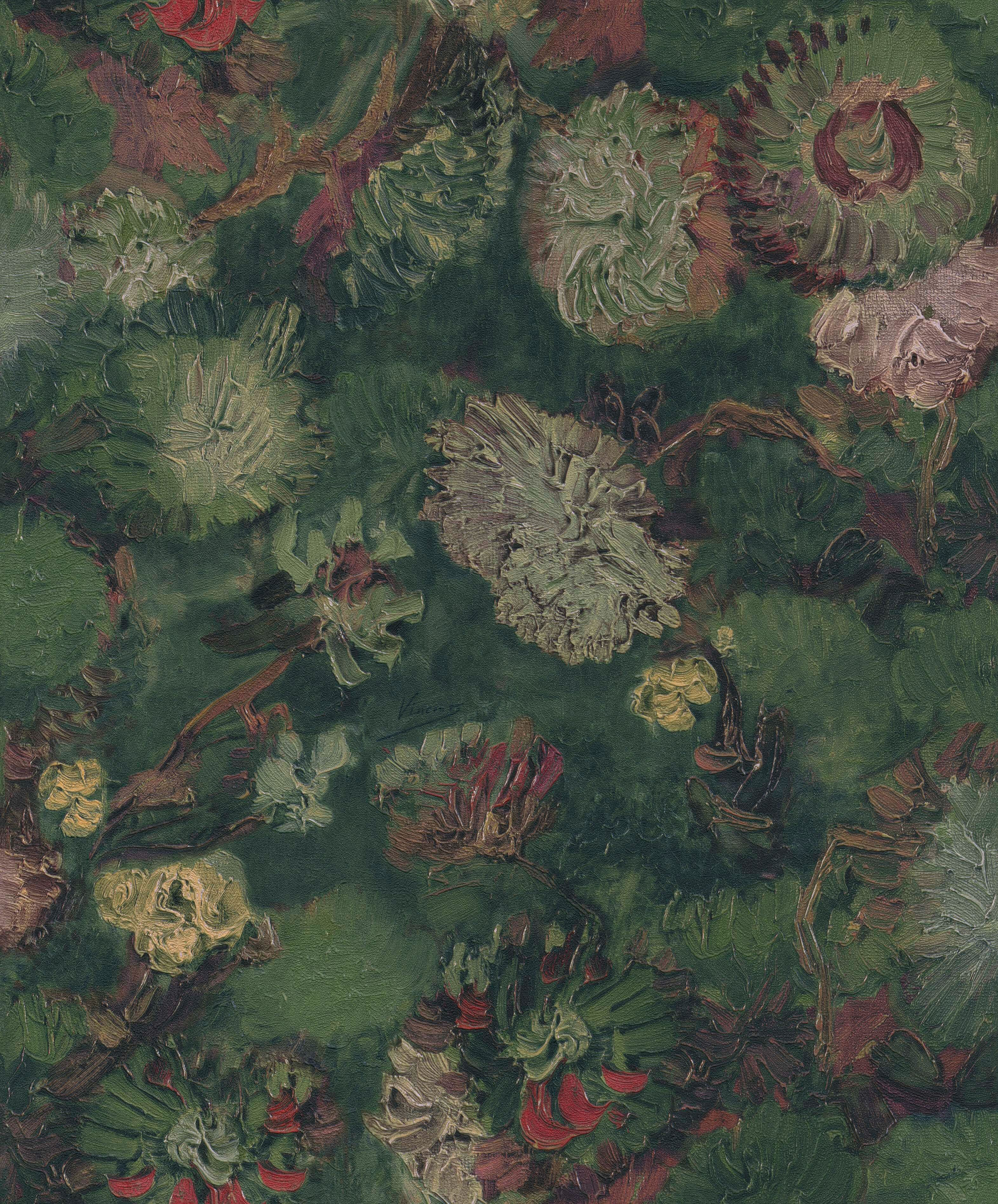 Alcott Hill Parlington Van Gogh Oil Painted Flowers 33 L X 21 W Textured Wallpaper Roll Reviews Wayfair