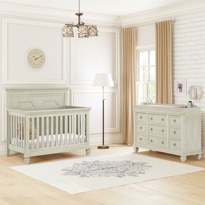 Harriet Bee Crabtree 5 In 1 Convertible Crib Wayfair