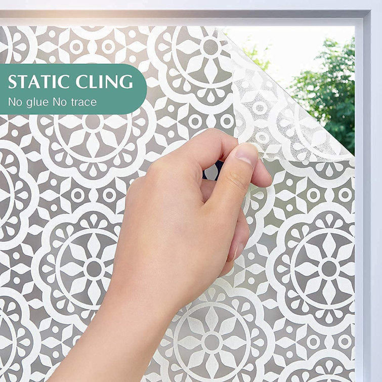 Static Cling Cover Frosted Window Film Sticker Privacy No Glue Glass Window Film 
