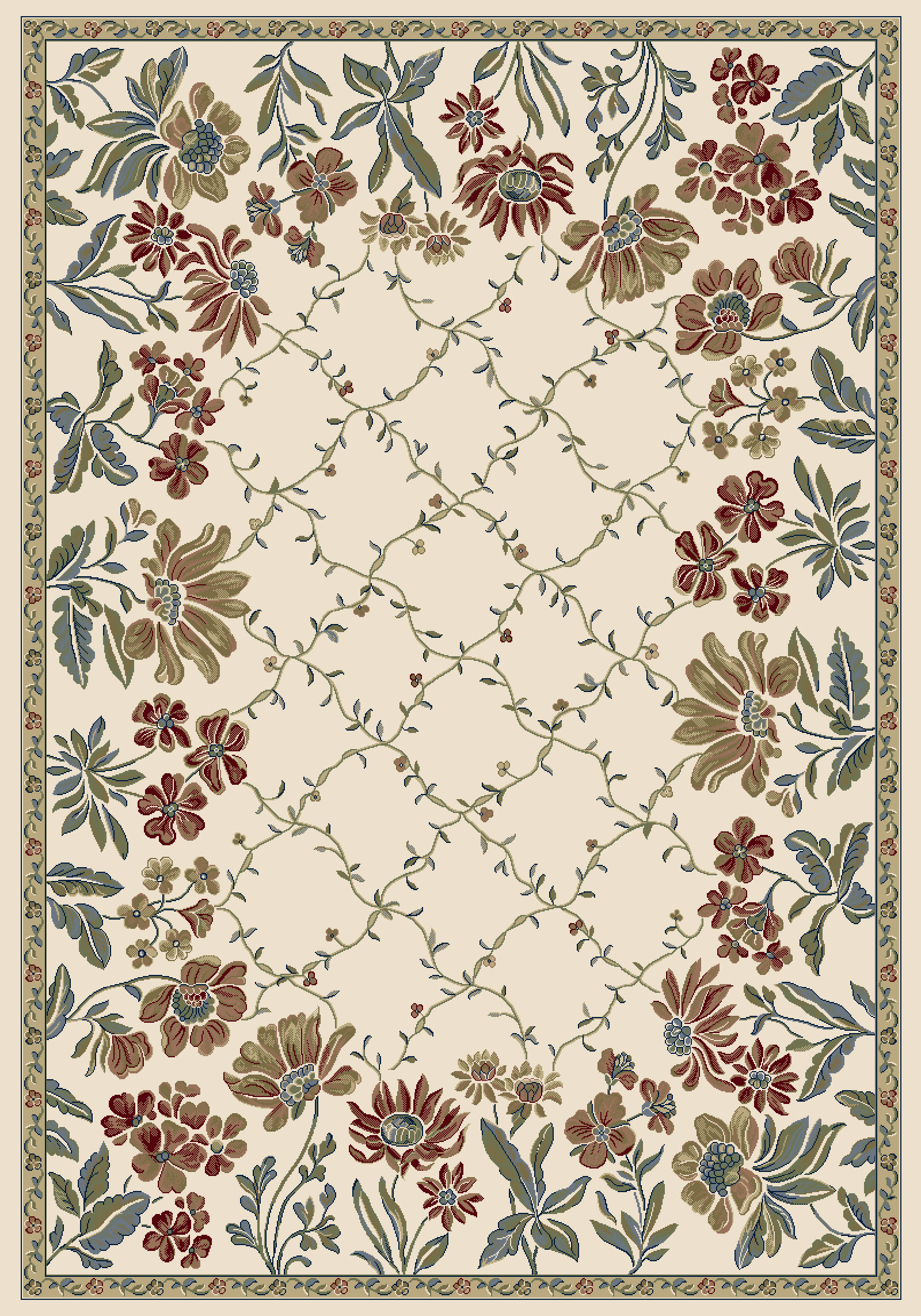 Charlton Home Angie Floral Multicolor Area Rug Reviews Wayfair