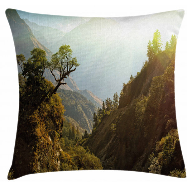East Urban Home Forest Nepal Himalaya Mountains Indoor Outdoor 28 Throw Pillow Cover Wayfair