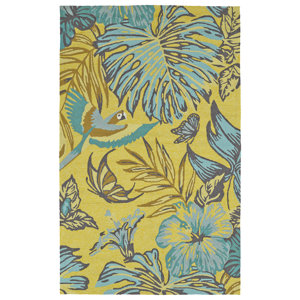 Navarre Handmade Yellow Indoor/Outdoor Area Rug