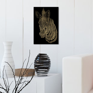 Zebra Print Animal Art by Amy Peterson Zebra in Tall Grass Zebra Art Safari Zebra
