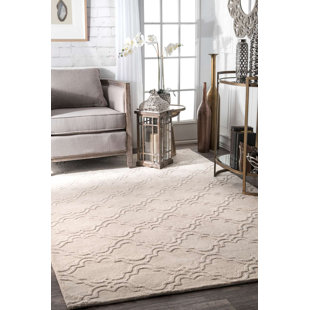 9 X 13 Rug Wayfair Alonza Wool Cream Area Rug