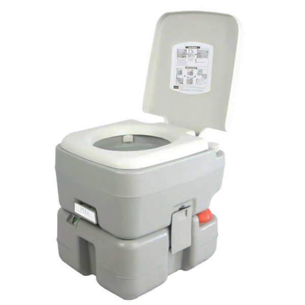 Boating 2.6gallon Portable Travel Toilet with Detachable Tank for Camping RV 