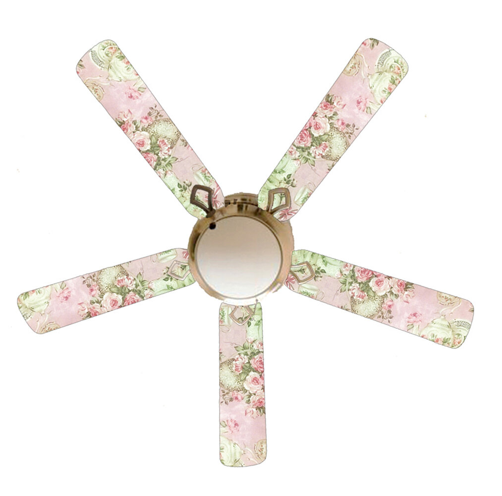 white flower ceiling fan light kit