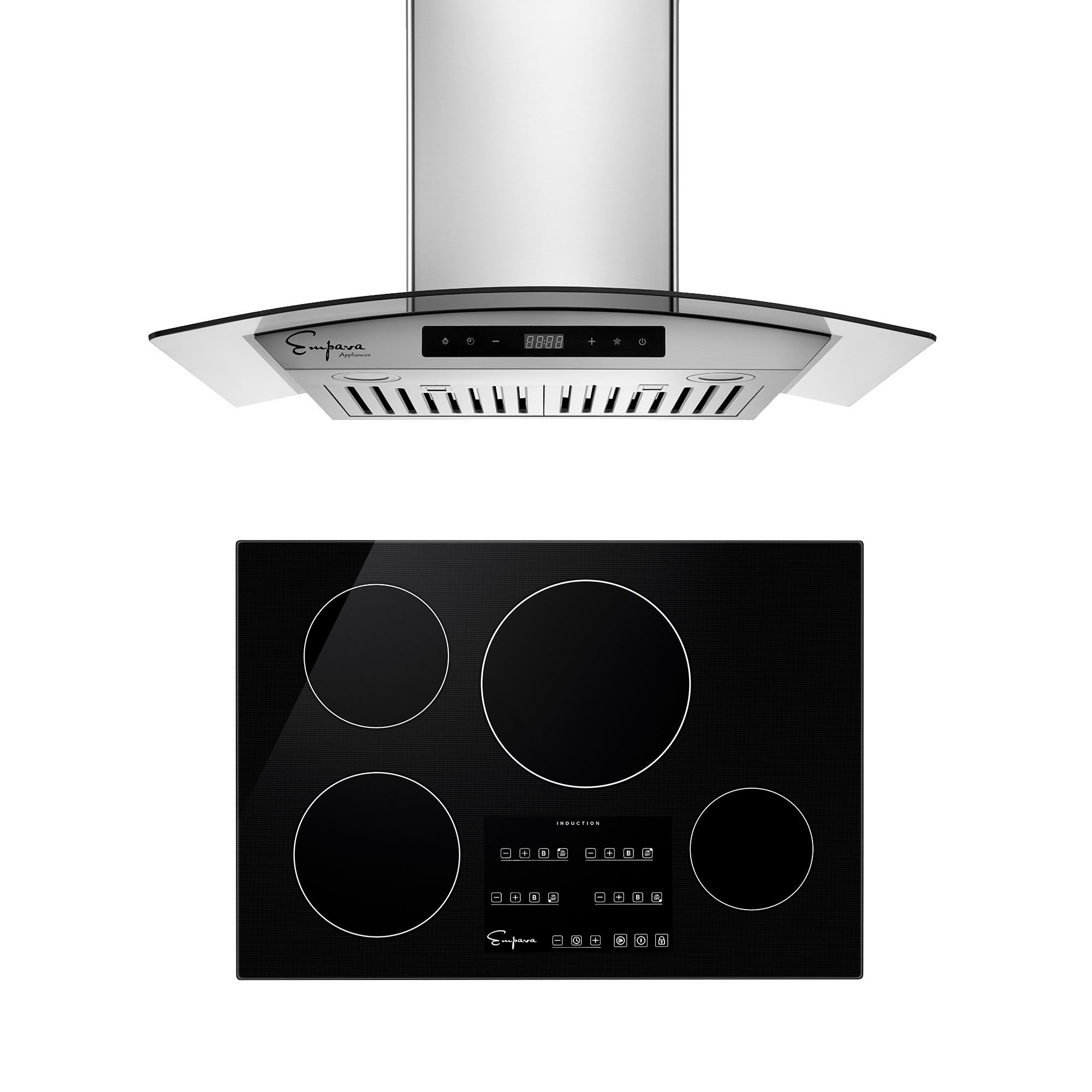 Empava 2 Piece Kitchen Appliance Package with 30'' Induction Cooktop