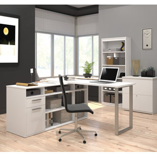 Go to store & view more images Mercury Row Alves 3 Piece L-Shape Desk Office Suite