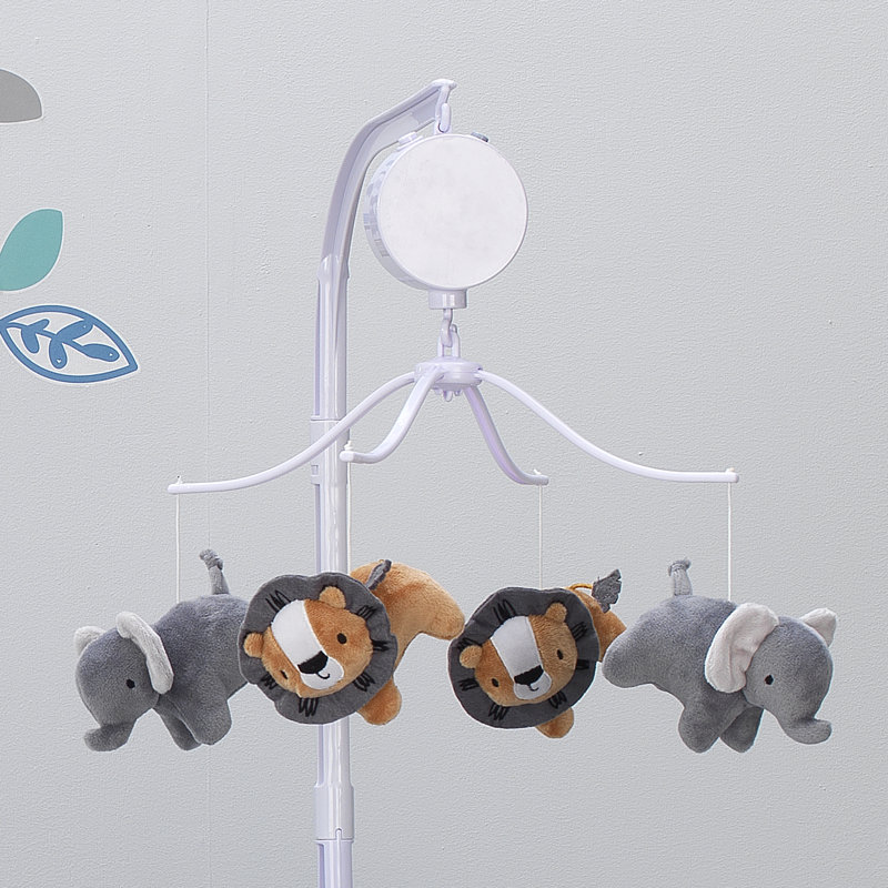 Bedtime Originals Jungle Fun Elephant And Lion Safari Musical Baby