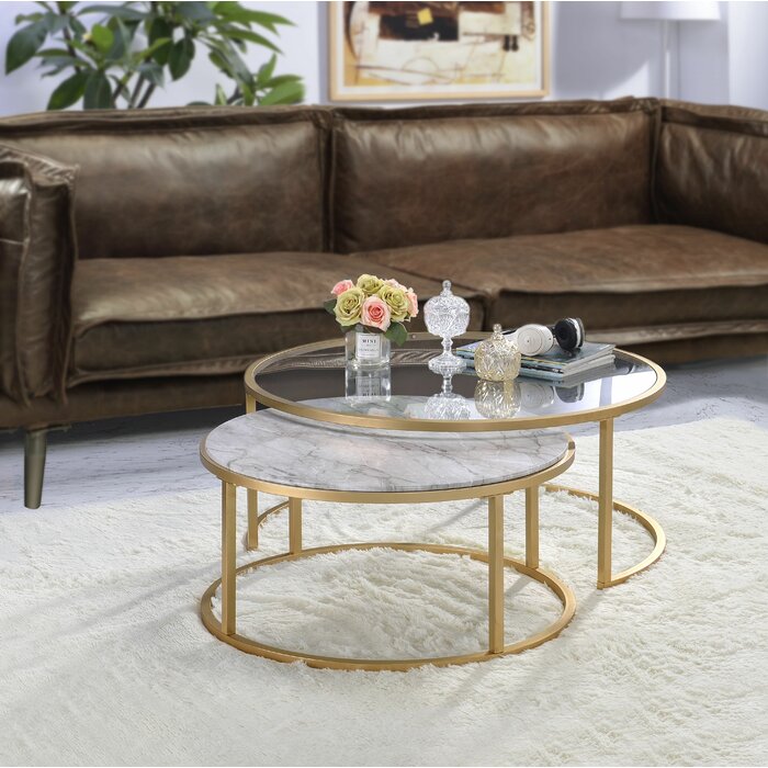 Mercer41 Anyan 2 Piece Coffee Table Set & Reviews | Wayfair