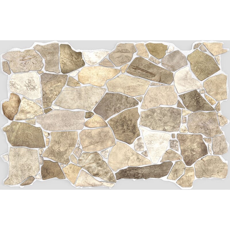 Retroart 3d Wall Panels 39 X 25 Tile In Stone Wild Beige Reviews Wayfair