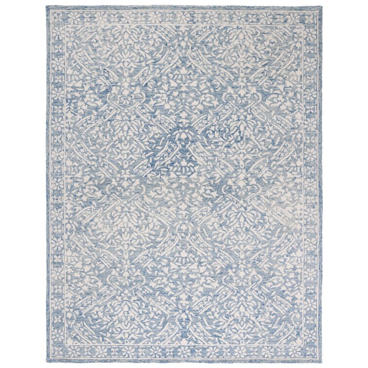 Lauren Ralph Lauren Olivier Handmade Wool Blue/Ivory Rug & Reviews | Wayfair