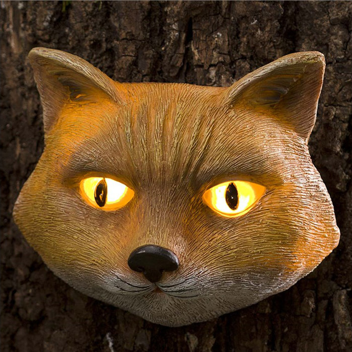 Sol 72 Outdoor Deweese Glowing Animal Eyes Tree Face Wall Decor