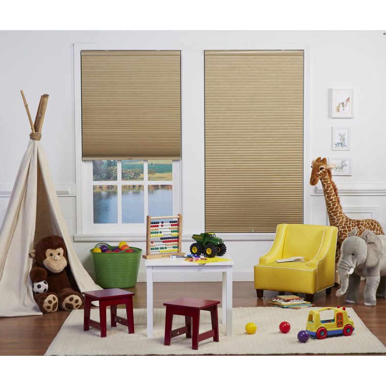 DEZ Furnishings QECRWT274480 Cordless Blackout Cellular Shade 27.5W x 48L Inches Cream