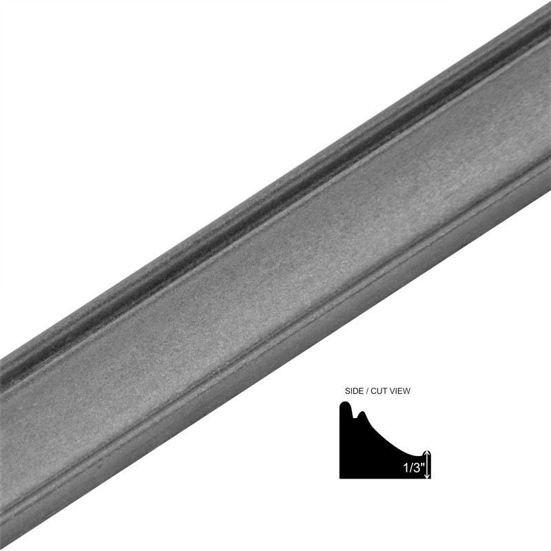 Nichetiles 0.87" x 12" Metal Universal Thin Chair Rail ...