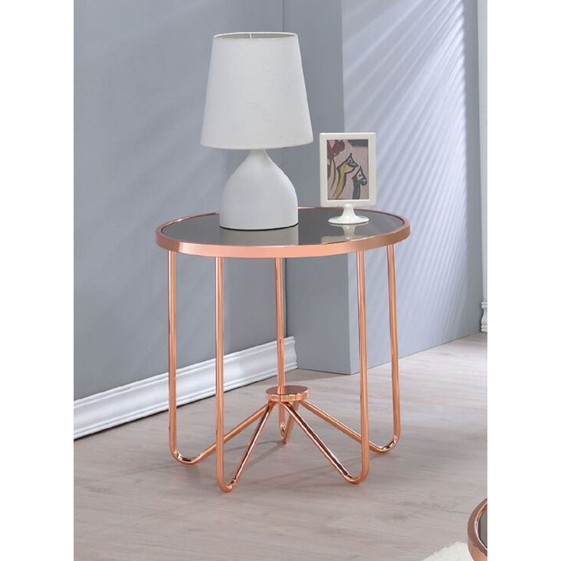 Orren Ellis Talamantez Contemporary Round Living Room End Table