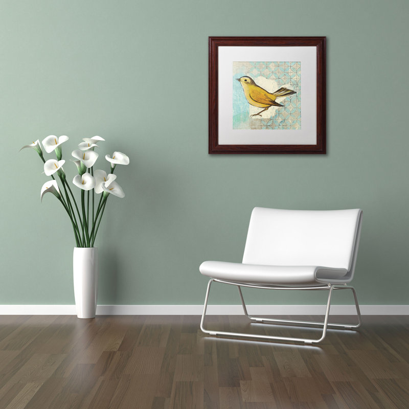 Trademark Art Wilson Warbler Ii By Kathrine Lovell Framed