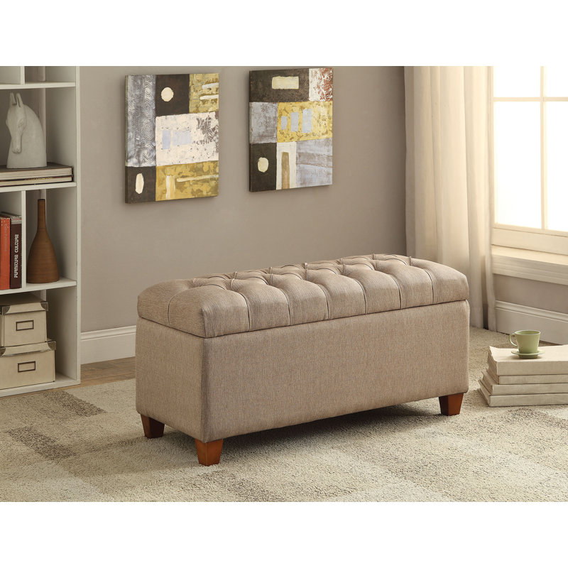 Charlton Home Loya Accent Upholstered Storage Bench Wayfair