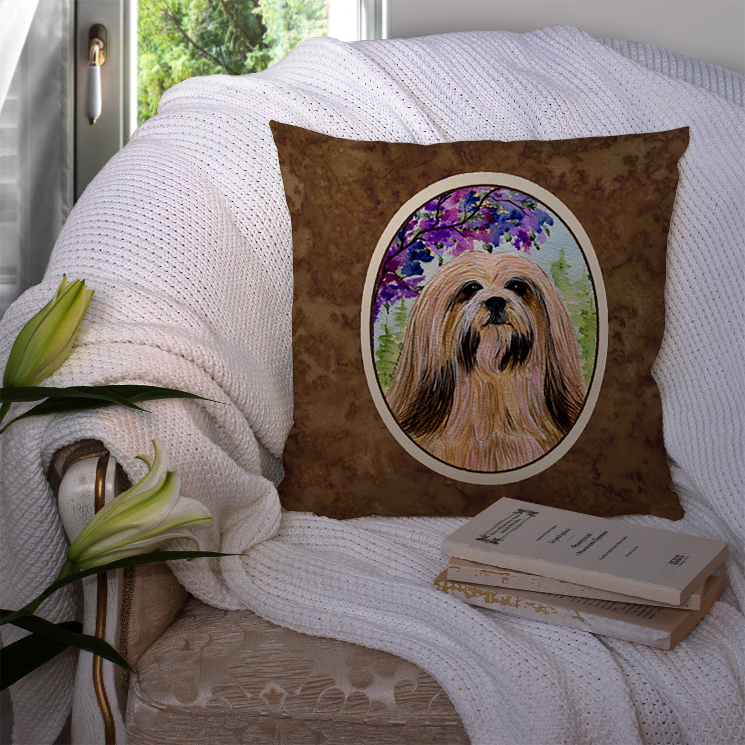 lhasa apso cushion