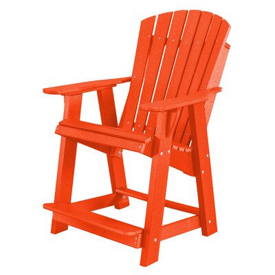 Patricia Plastic Adirondack Chair Rosecliff Heights Color Bright Red