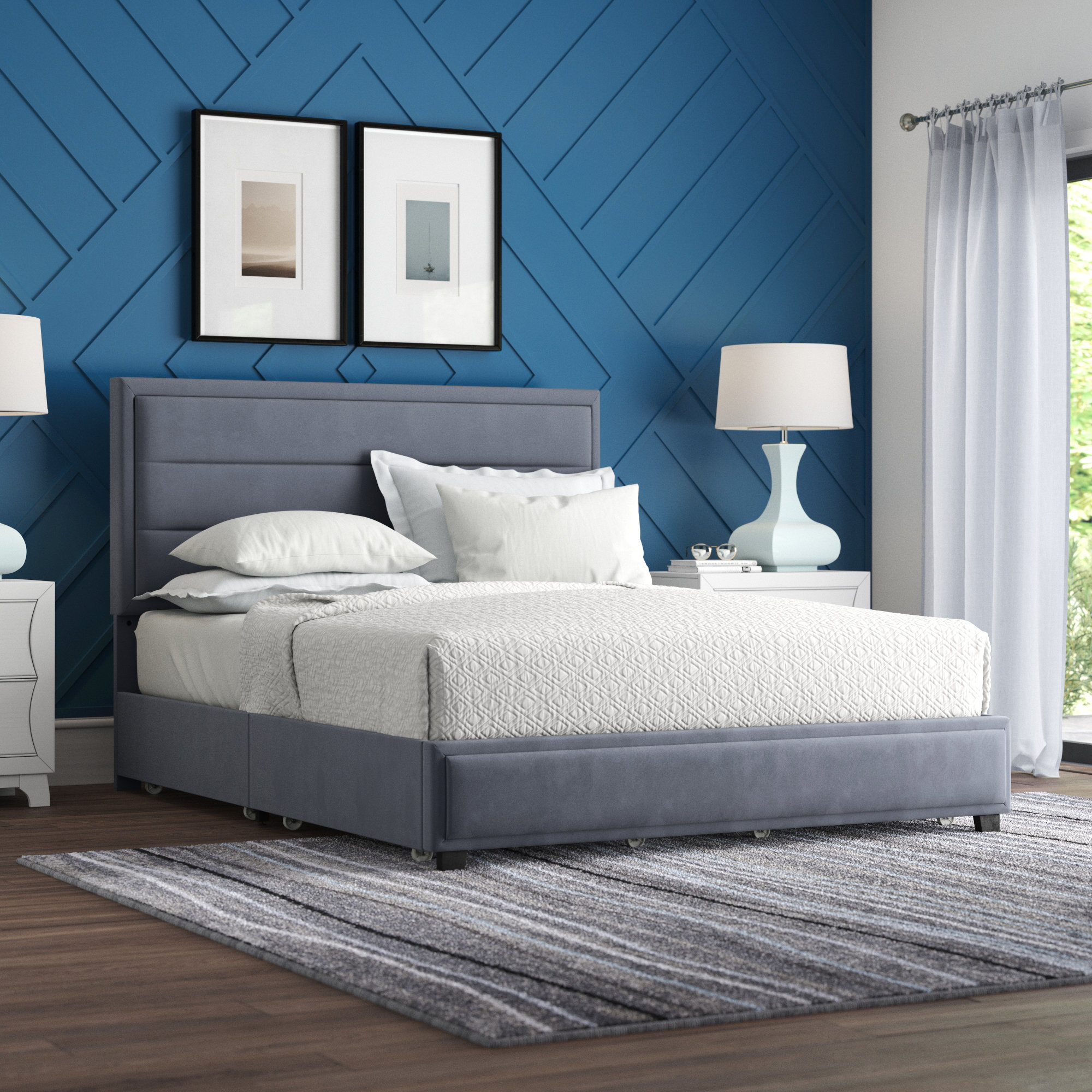 Wade Logan® Upholstered Storage Bed | Wayfair