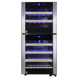 33 Bottle Dual Zone Convertible Wine Cooler