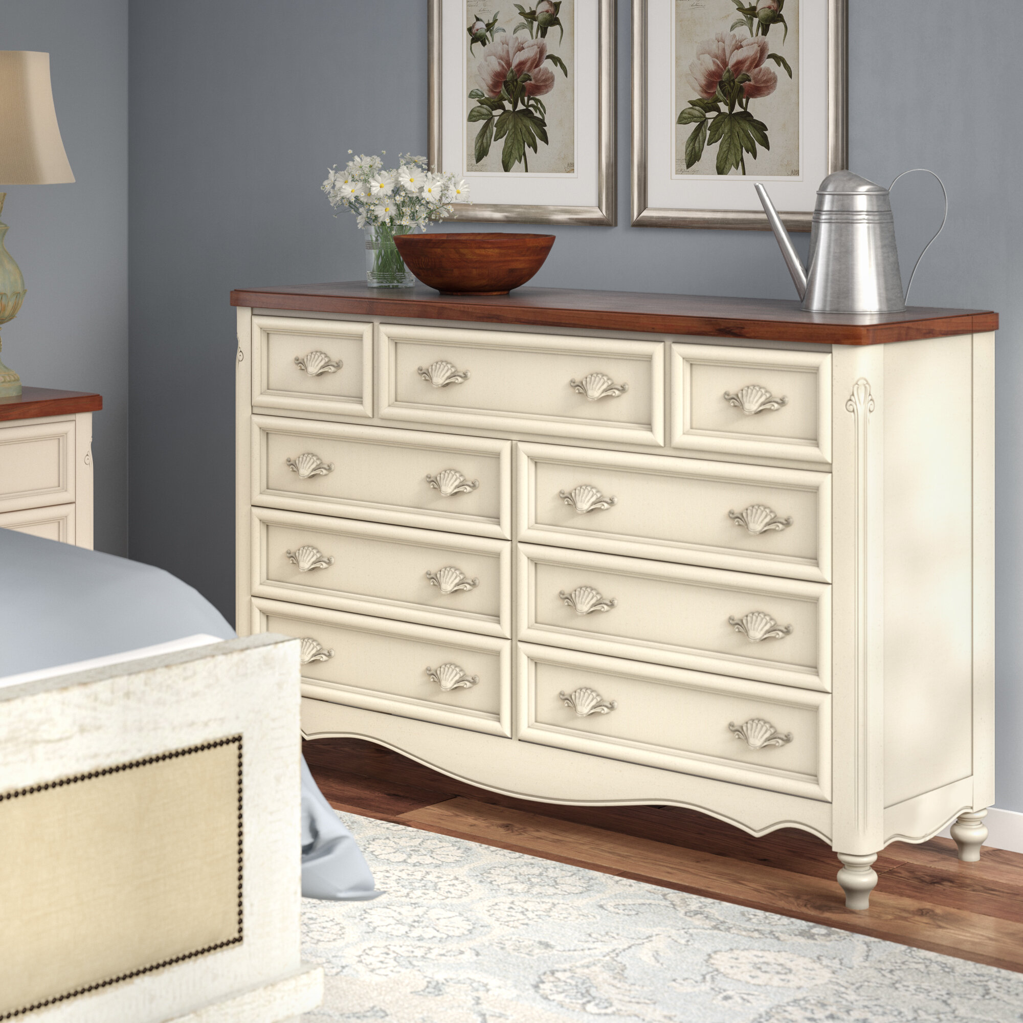 One Allium Way Brecon 9 Drawer Dresser Reviews Wayfair