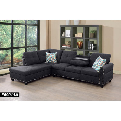 budapest 97.5'' wide l shape corner sectional